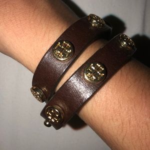 Tory Burch Leather Wrap Bracelet